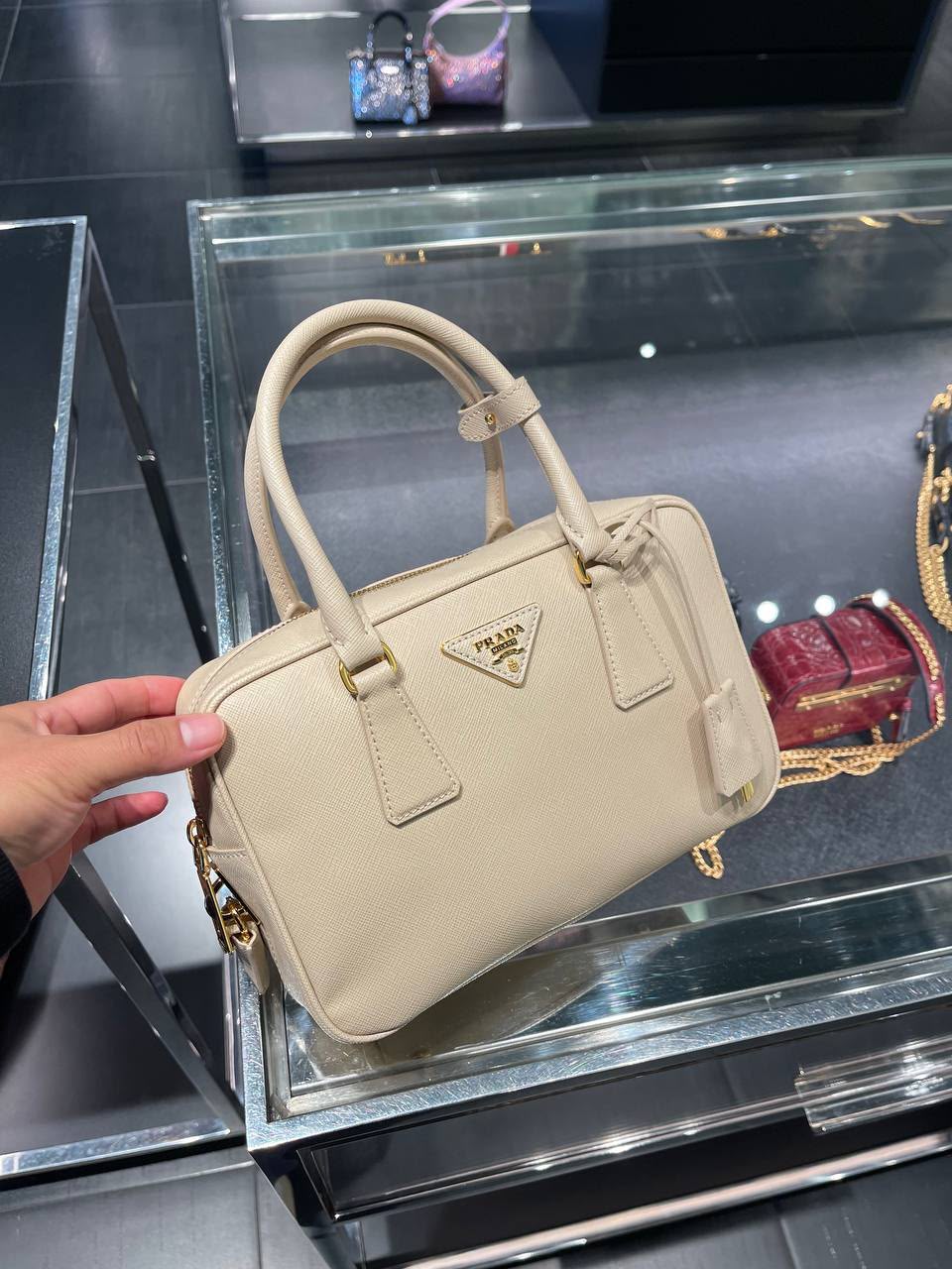 Saffiano Leather Tote Bag