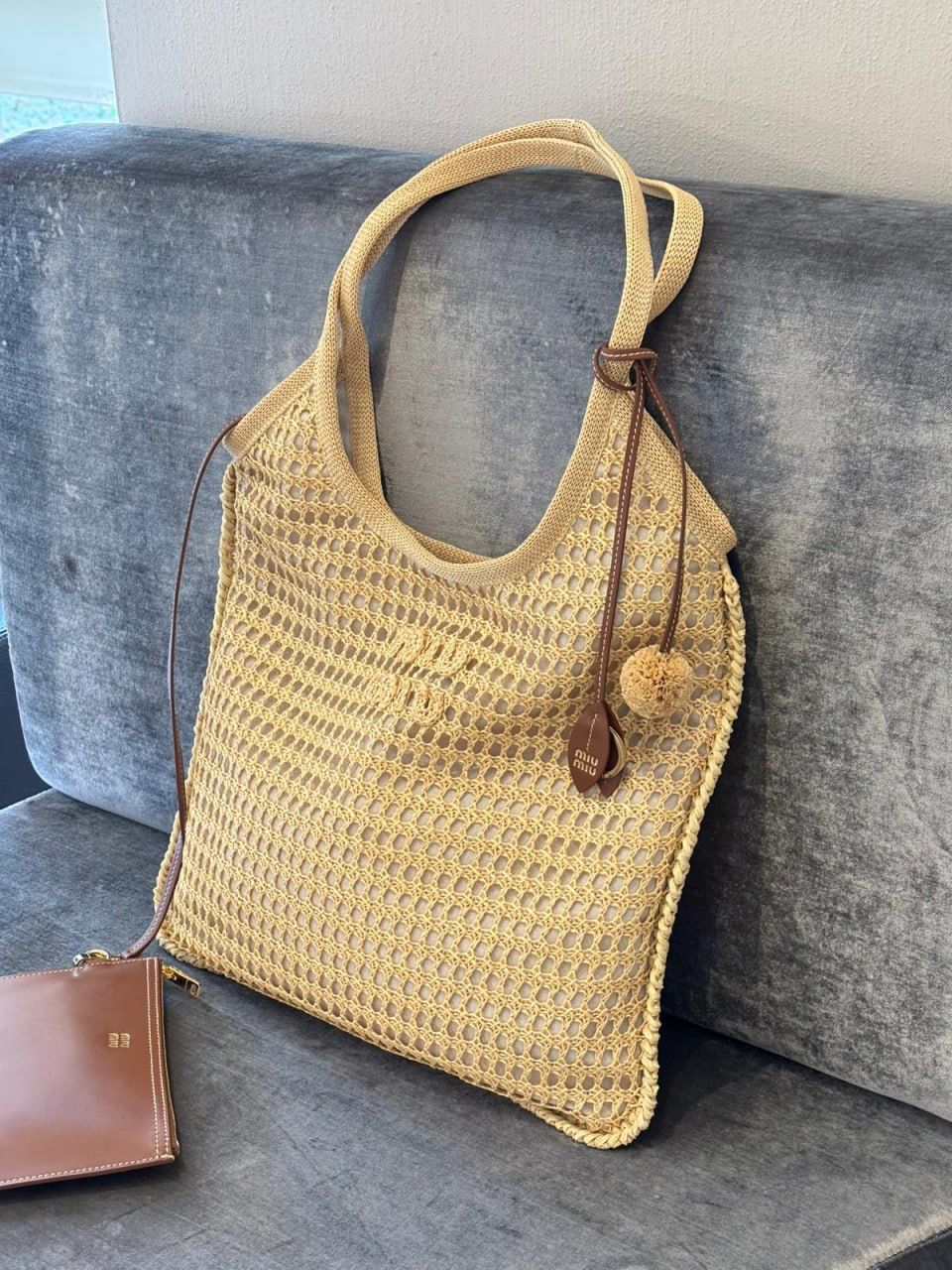 Crochet tote bag