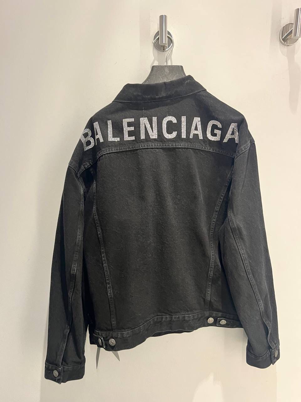 Rhinestone Logo Denim Jacket