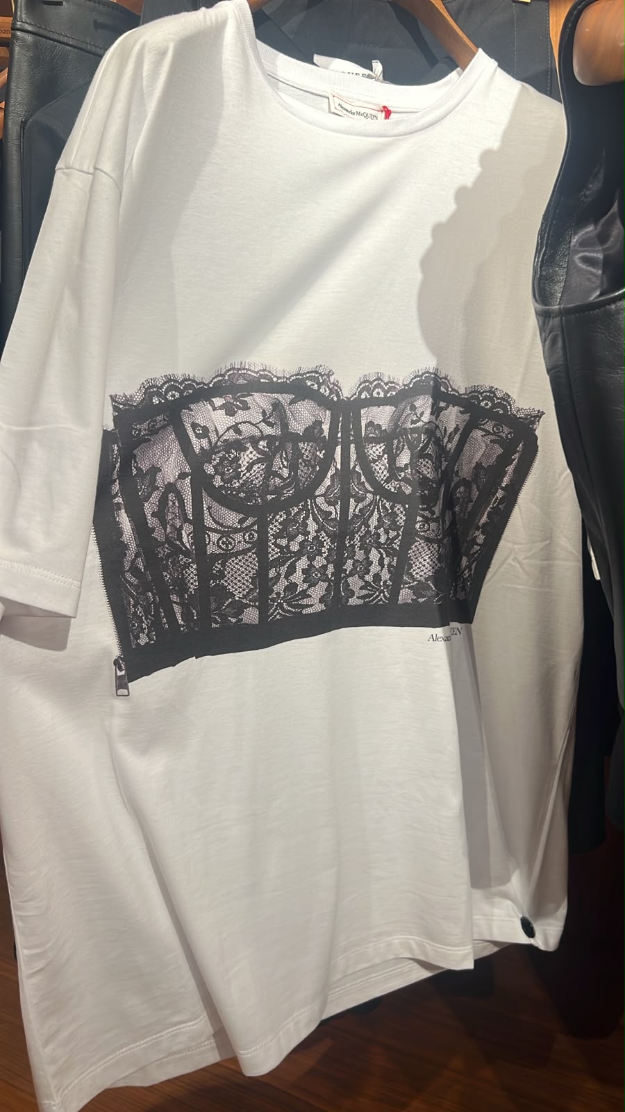 Lace Corset Print T-Shirt