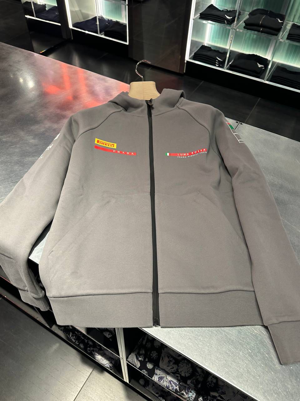 Luna Rossa Pirelli Technical Fabric Zip-Up Hoodie