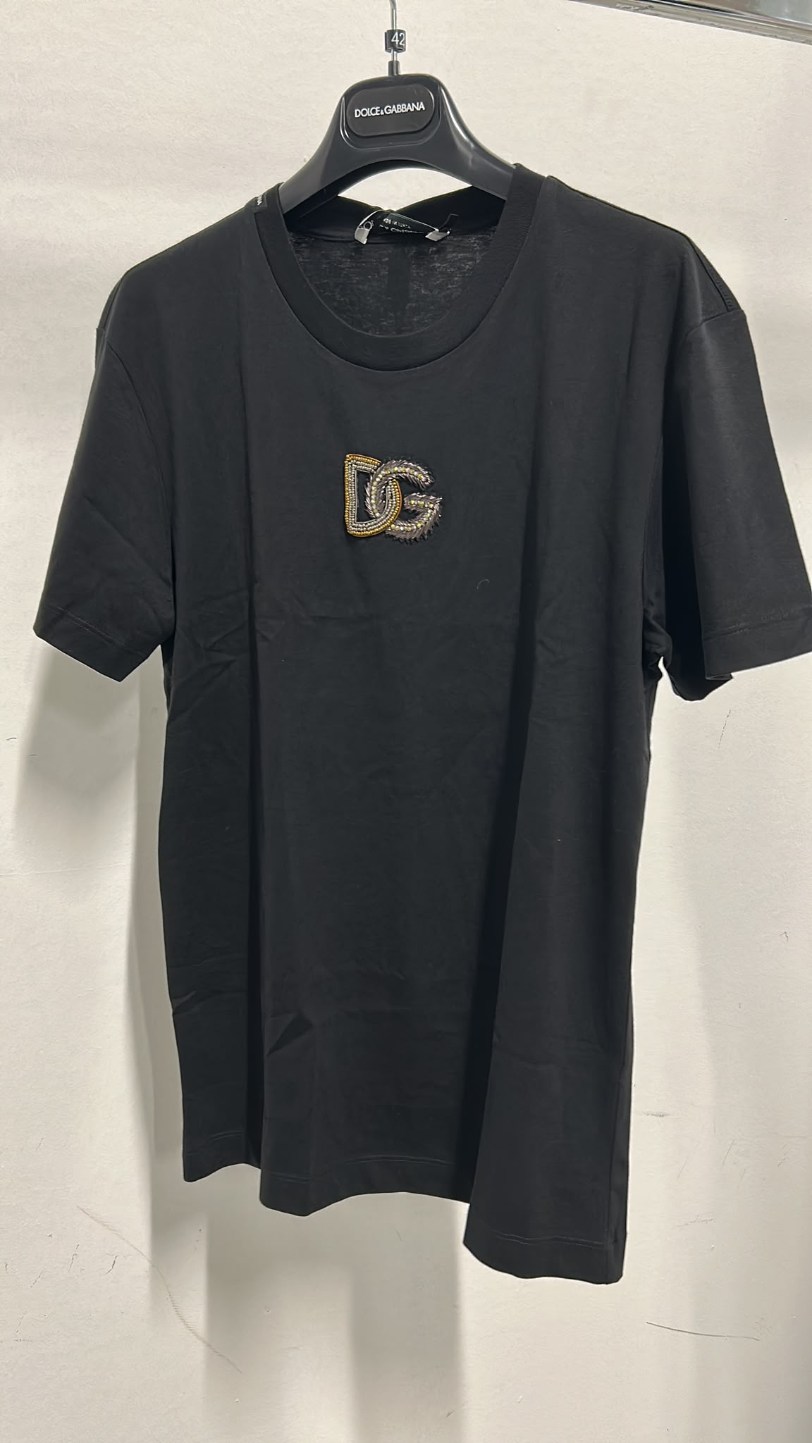 Jersey T-shirt with DG logo embroidery