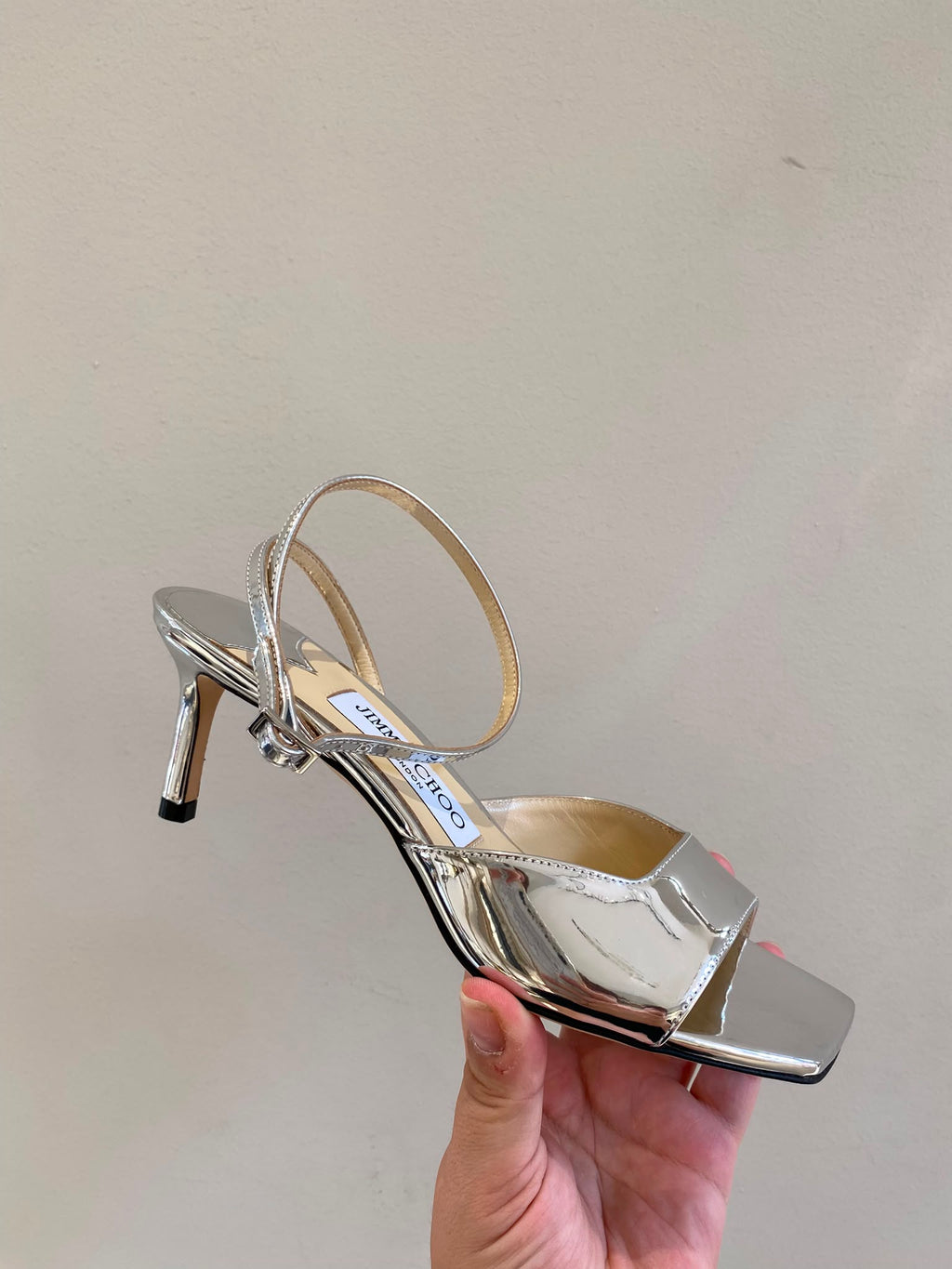 Saeda 70 Metallic Leather Sandals