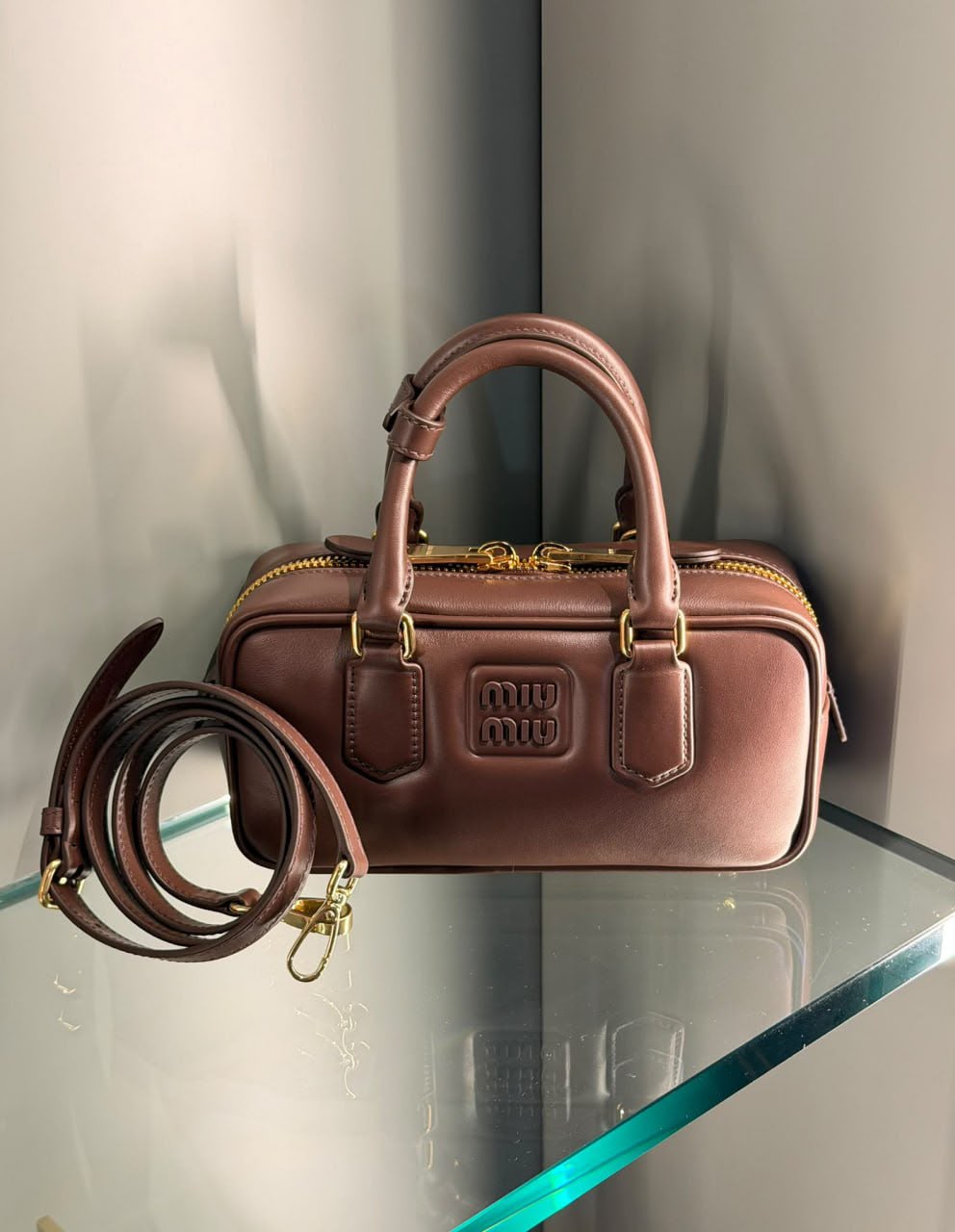 Leather Bowling Bag
