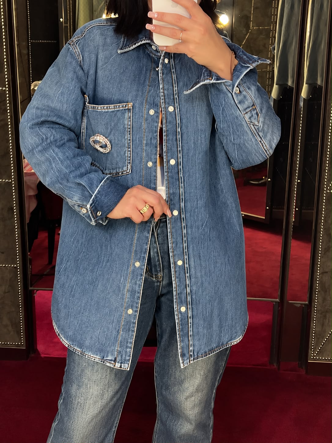 Oversized Denim Shirt