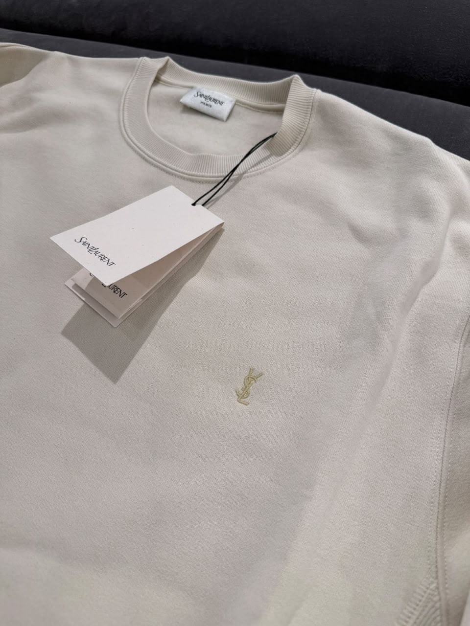 Embroidered Monogram Sweatshirt in Organic Cotton