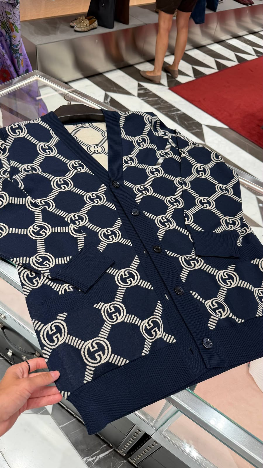 Interlocking G wool cardigan