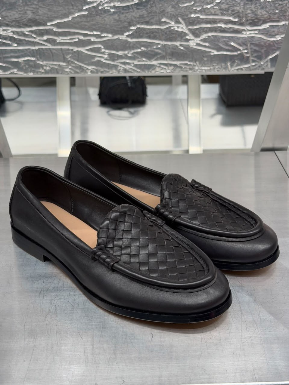 Intrecciato Leather Loafers