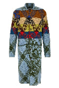 Patchwork intarsia cardigan