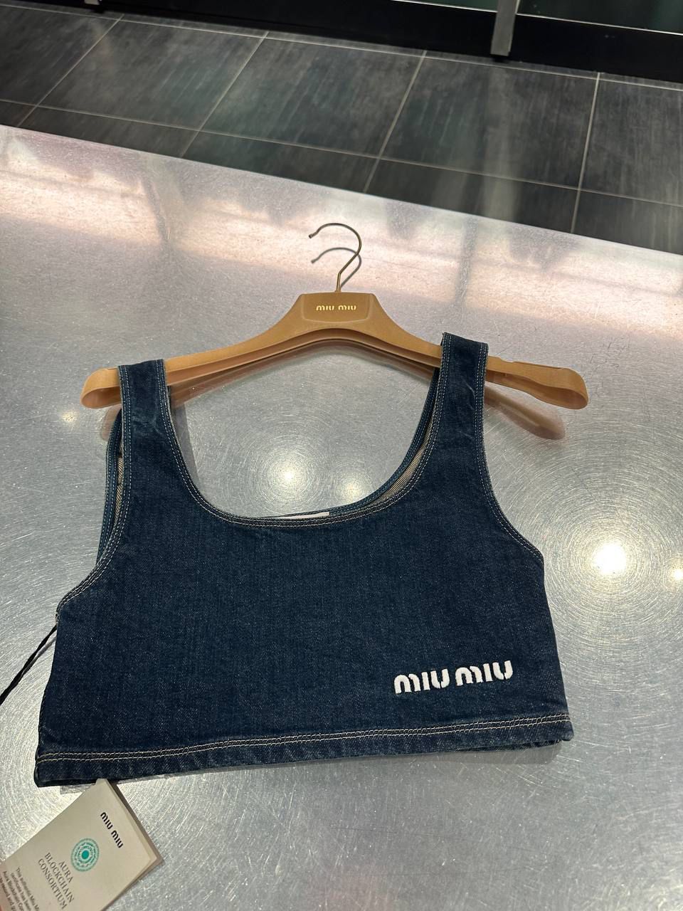 Denim crop top