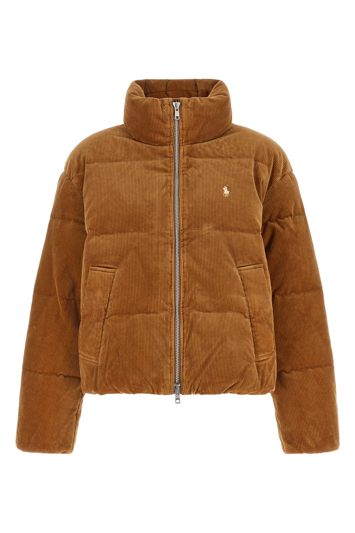 Corduroy down jacket