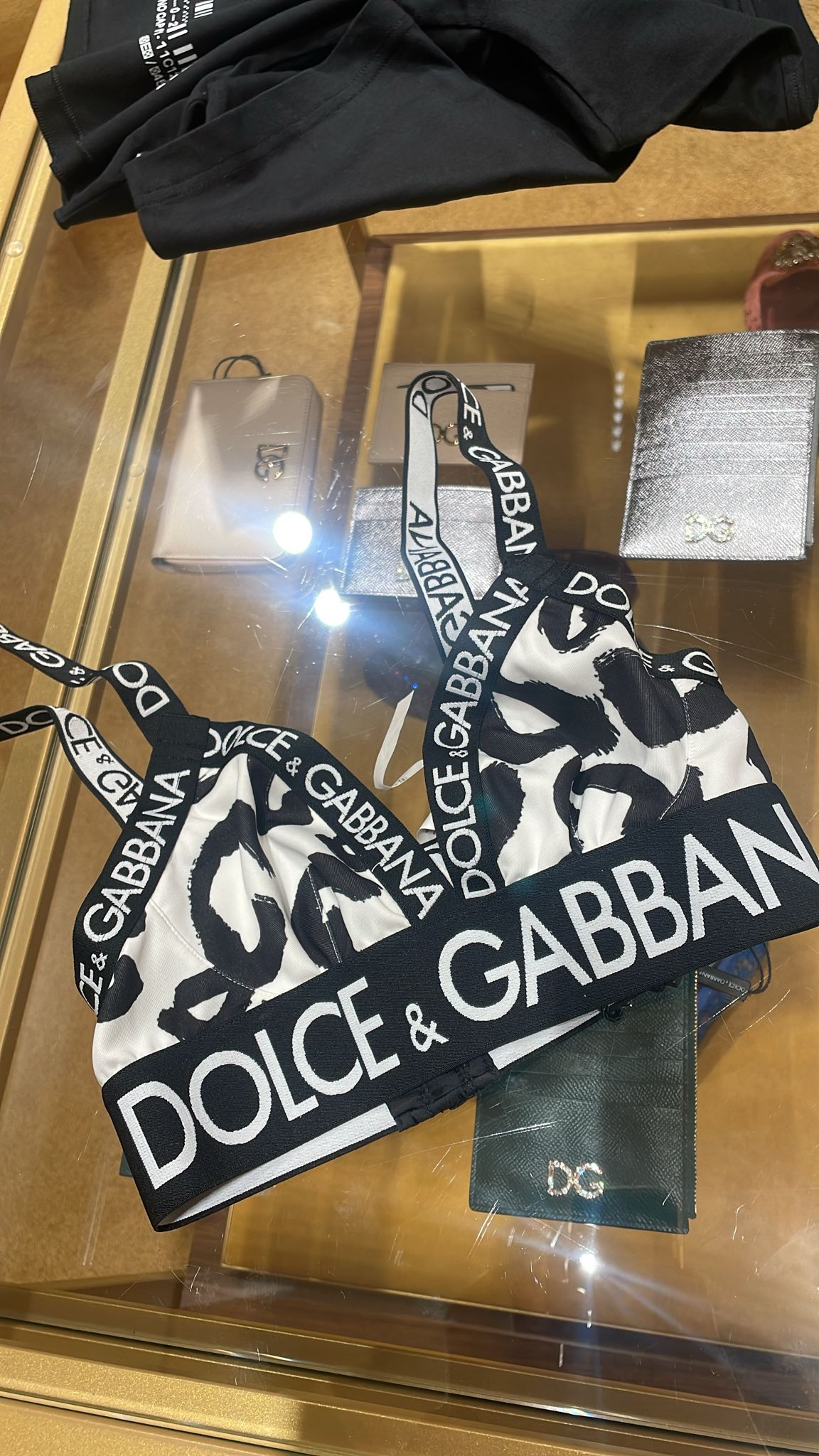 Logo-Print Bralette