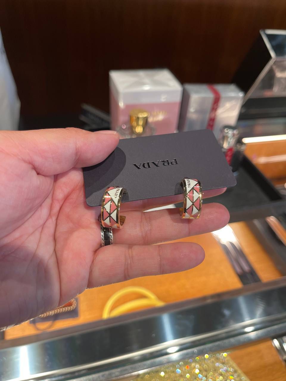 Symbole hoop earrings