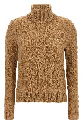 Braided turtleneck sweater