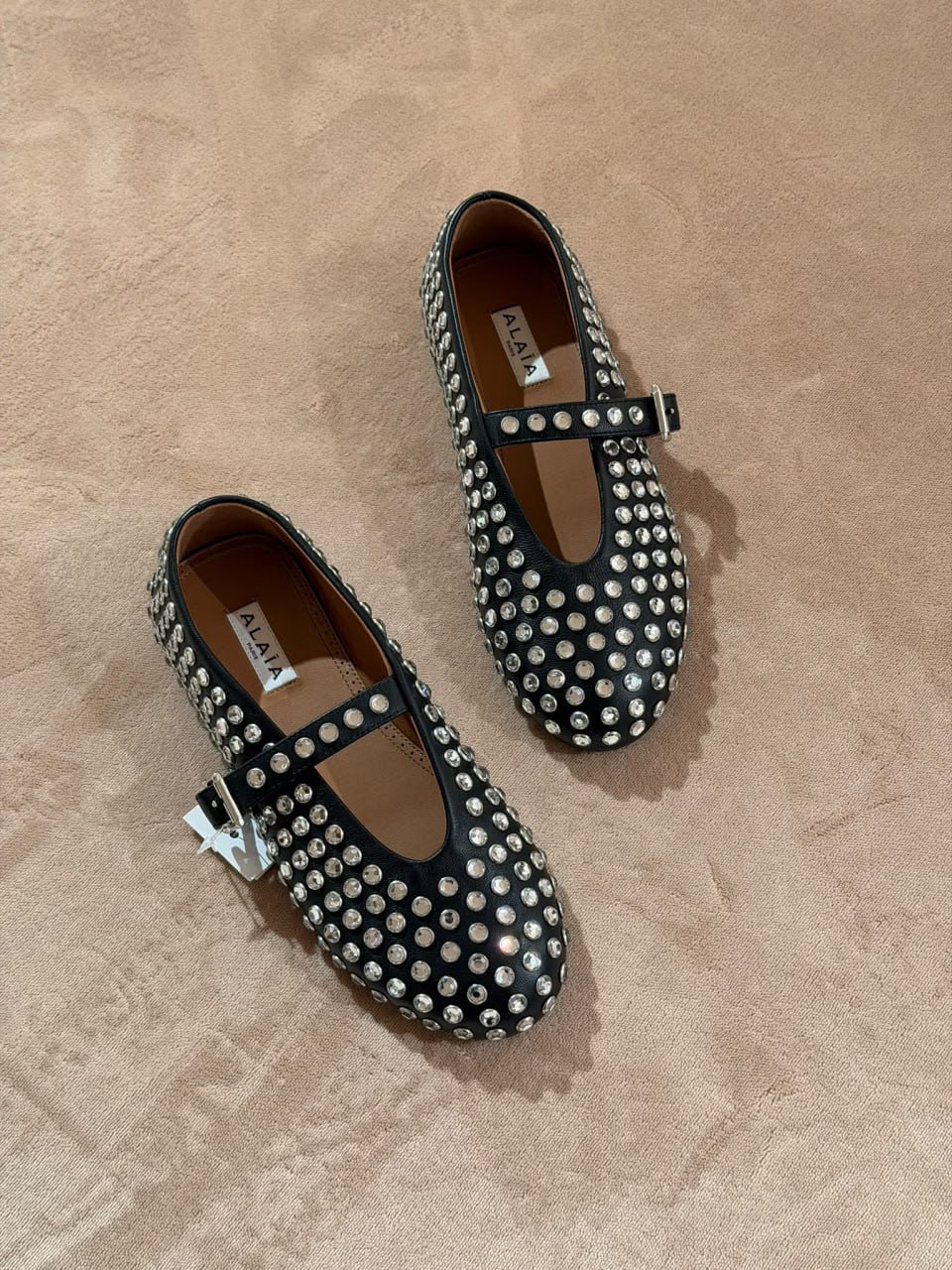 Studded Mary Jane Flats