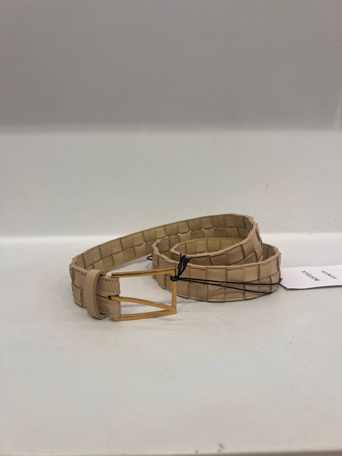 Intrecciato Leather Belt
