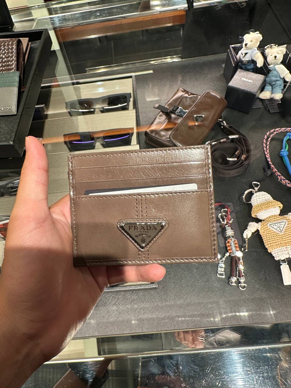 Brushed Leather Card Holder