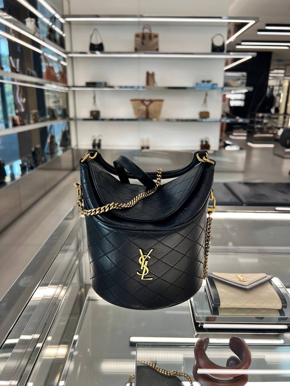 Le 5 à 7 Bea Bucket Bag in Quilted Lambskin
