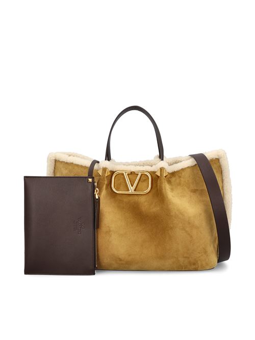 Borsa realizzata in suede