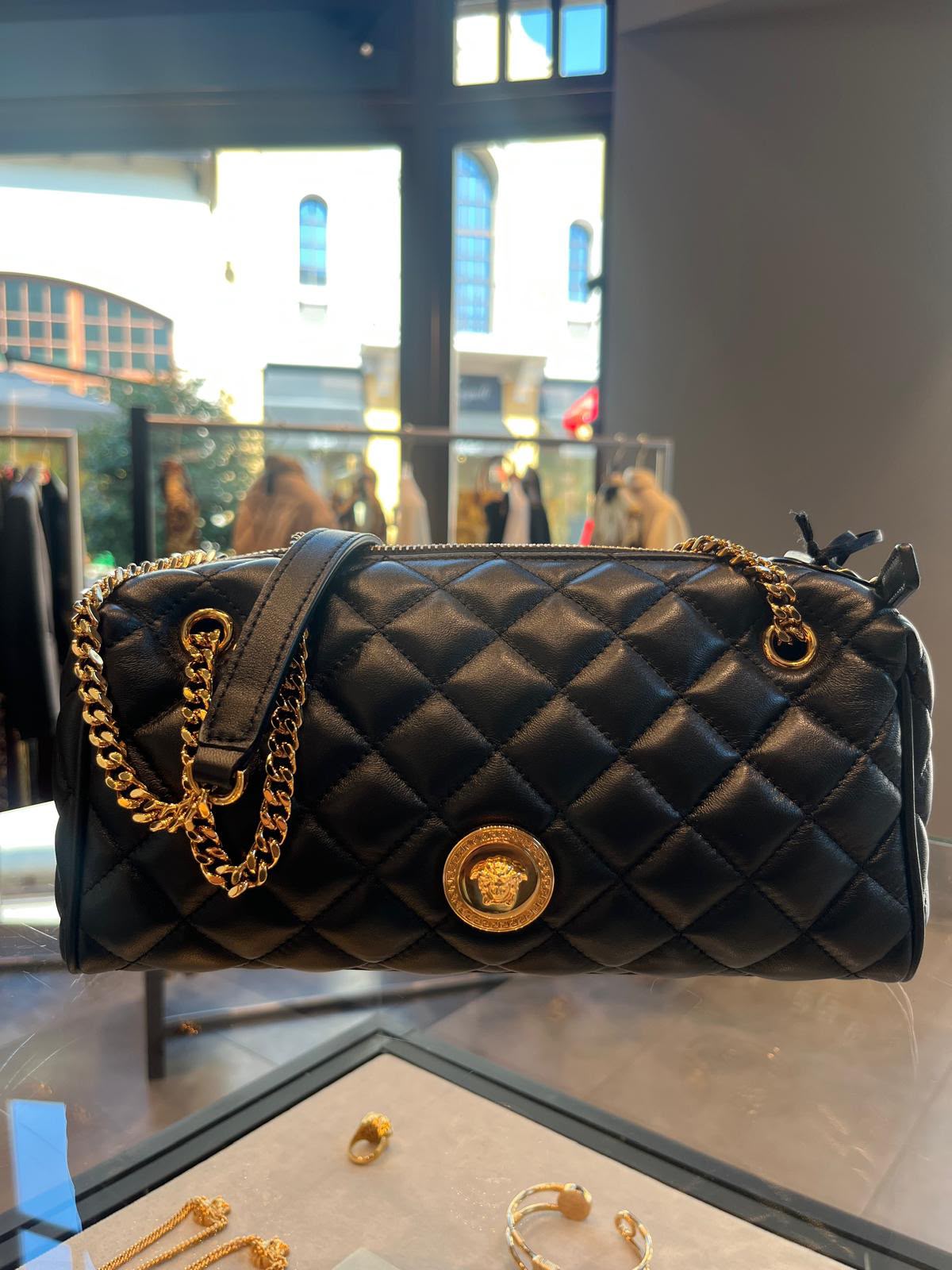 Quilted Leather Shoulder Bag