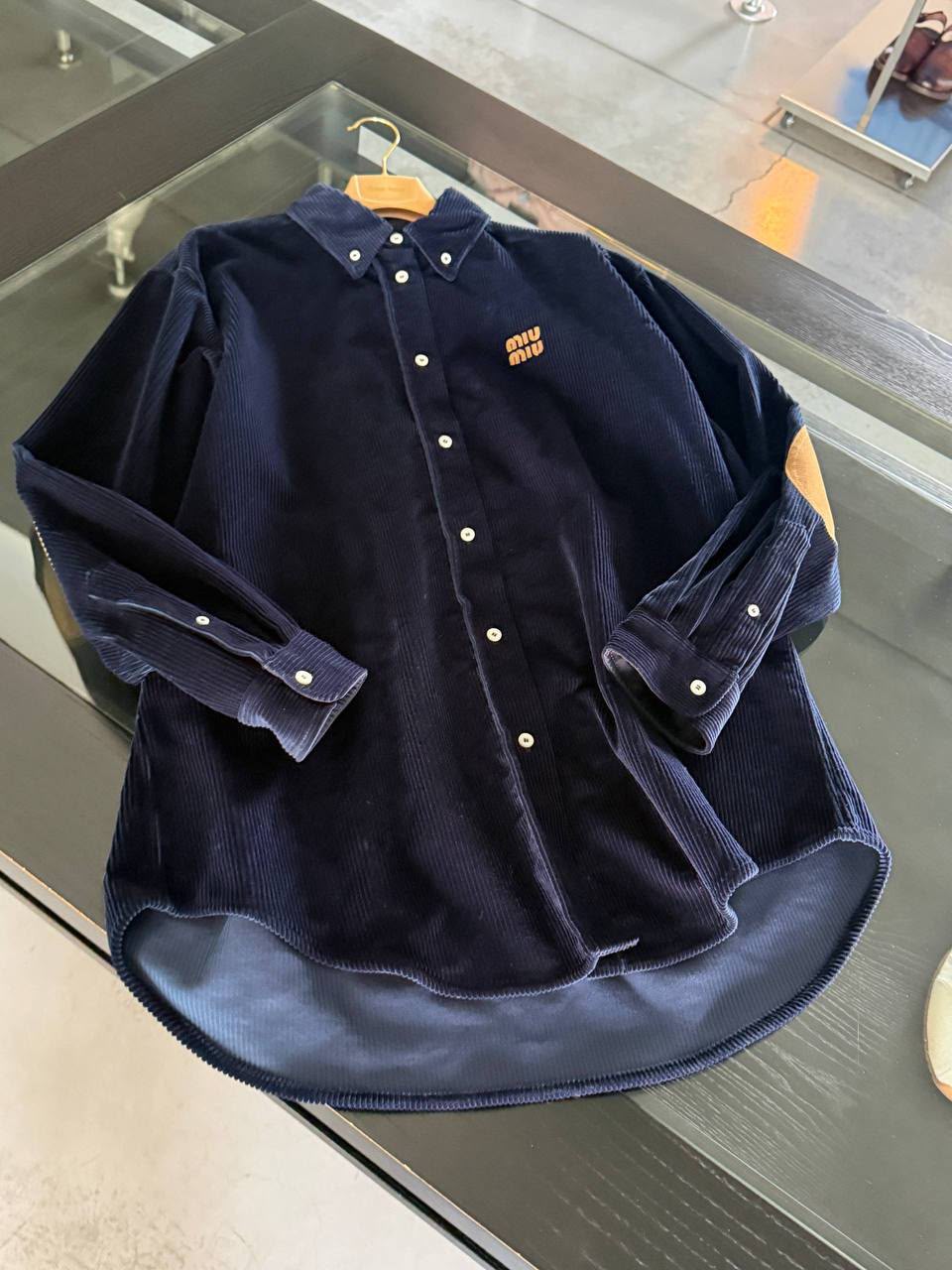 Corduroy Shirt with Elbow Patches