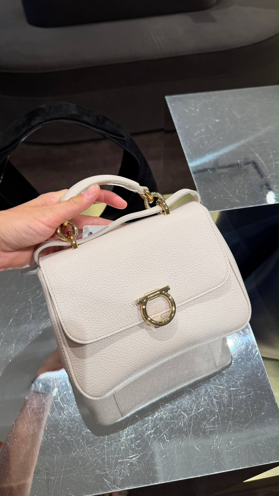 Ferragamo Gancini Top Handle Bag