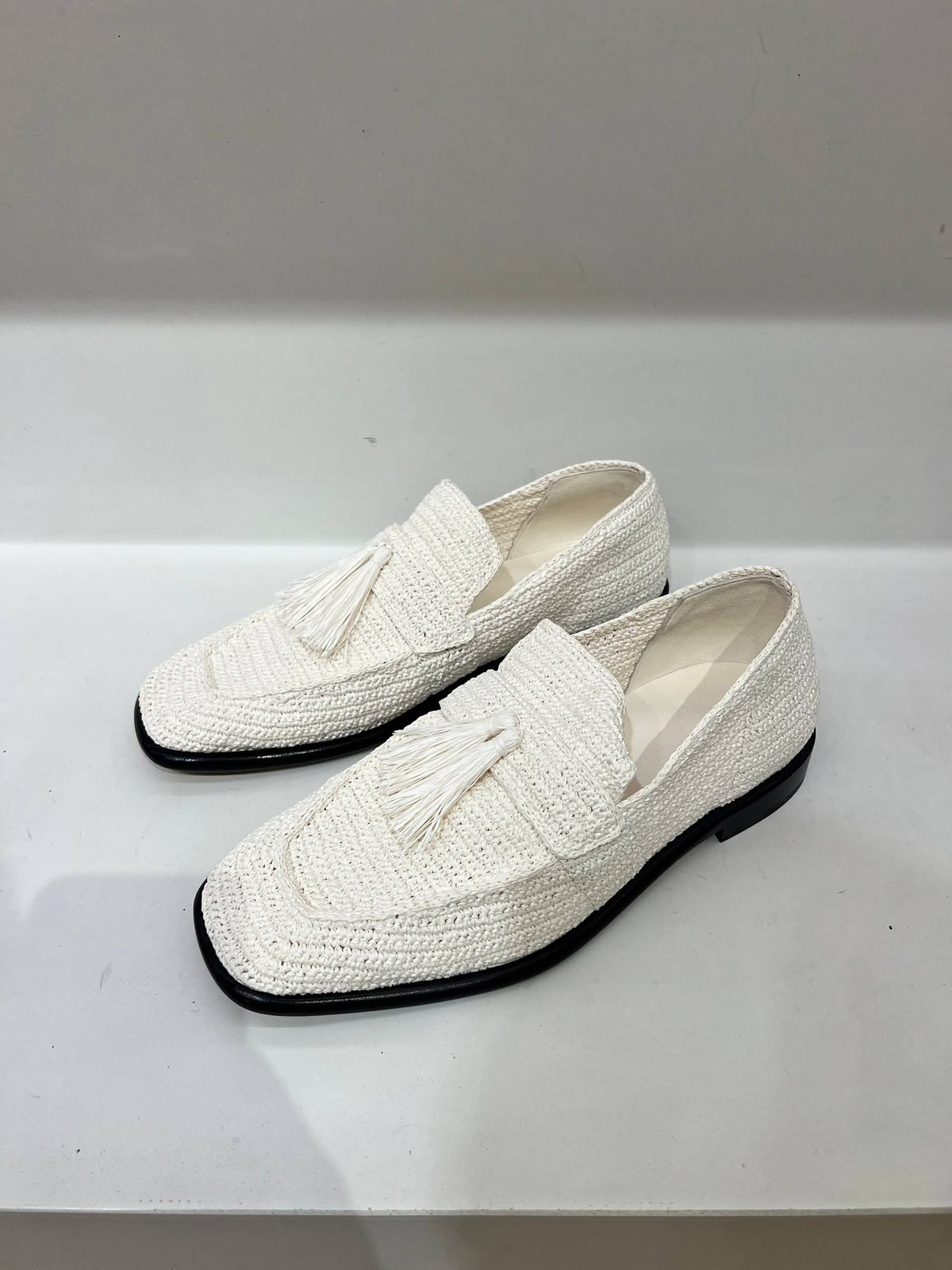 Woven Tassel Loafers