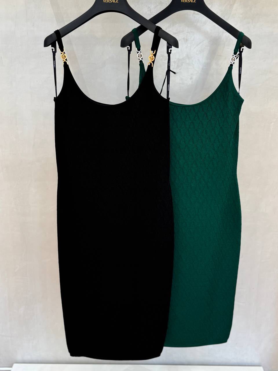 Medusa Hardware Knit Midi Dress