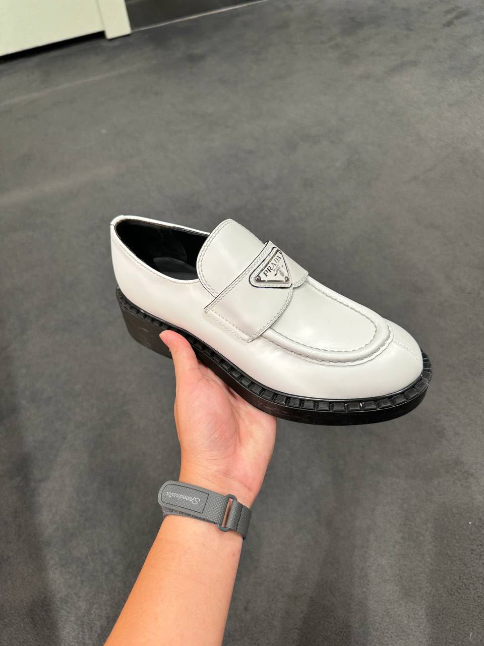 Brushed Leather Loafers