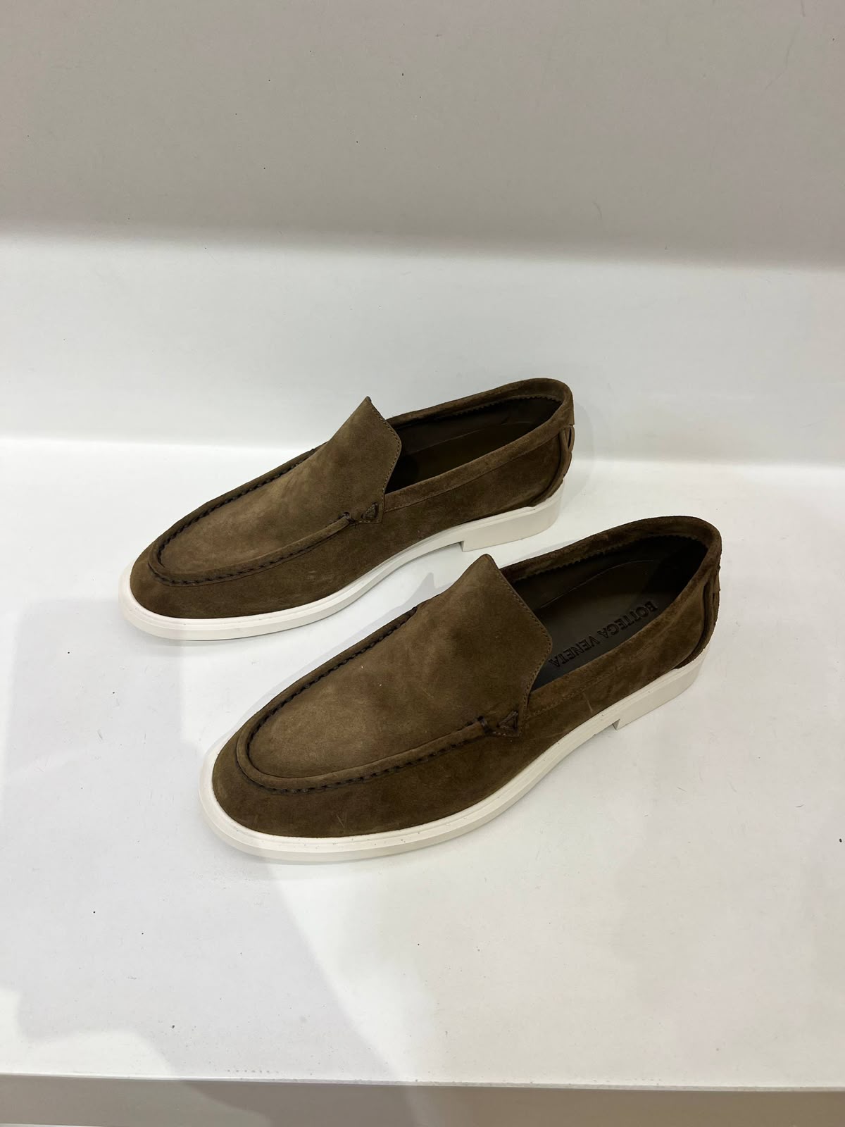Suede Loafers with Rubber Sole