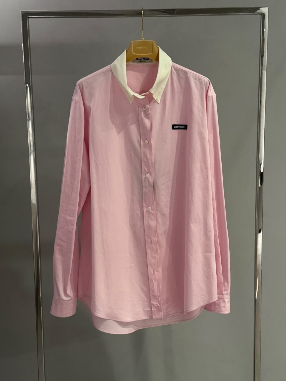 Poplin shirt with logo
