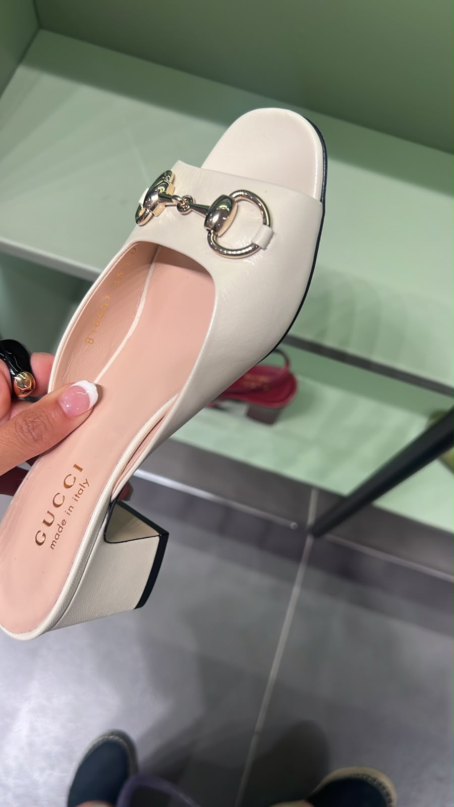 Horsebit Open-Toe Mid-Heel Mule
