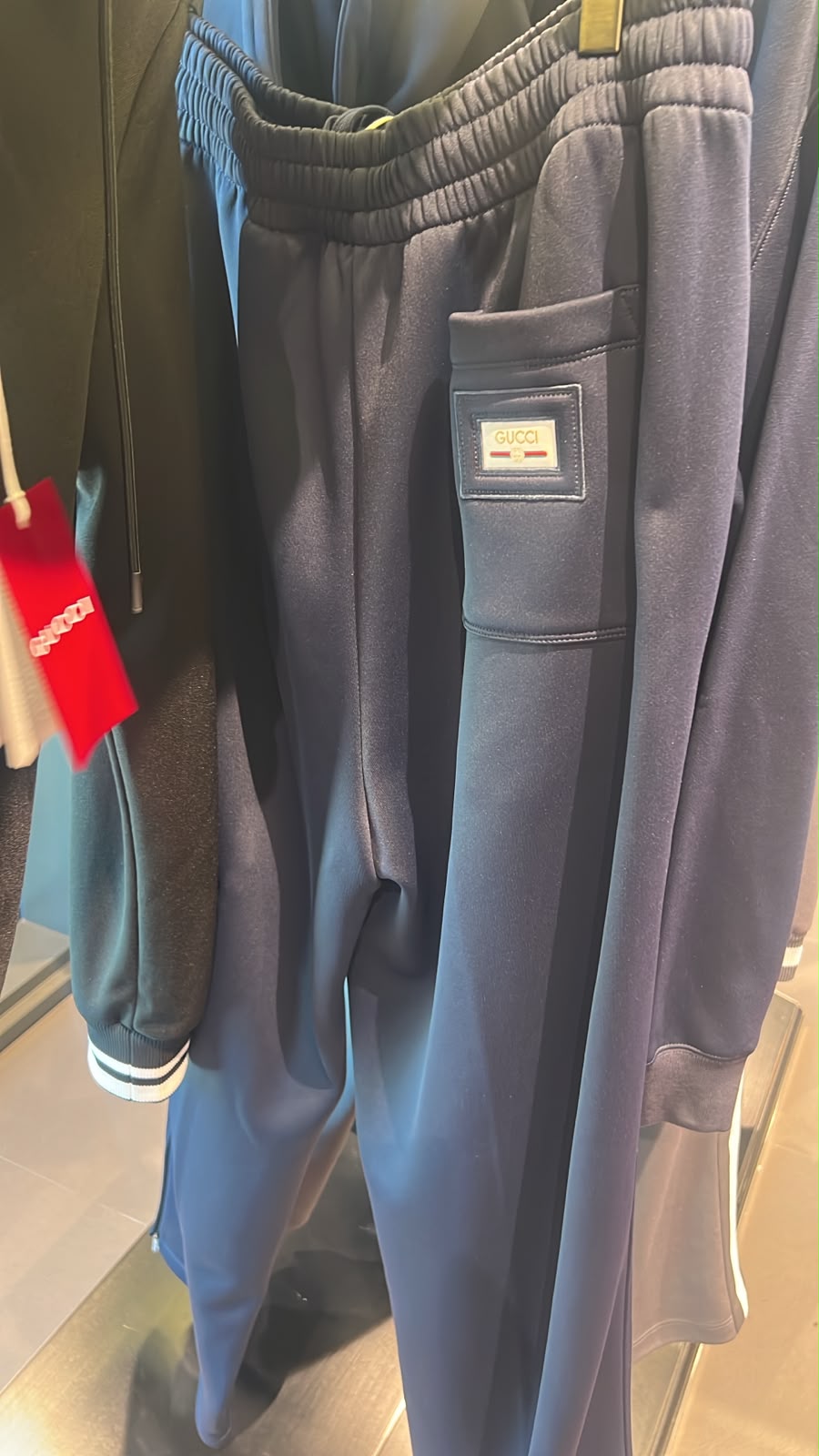Logo Patch Technical Jersey Jogging Pants