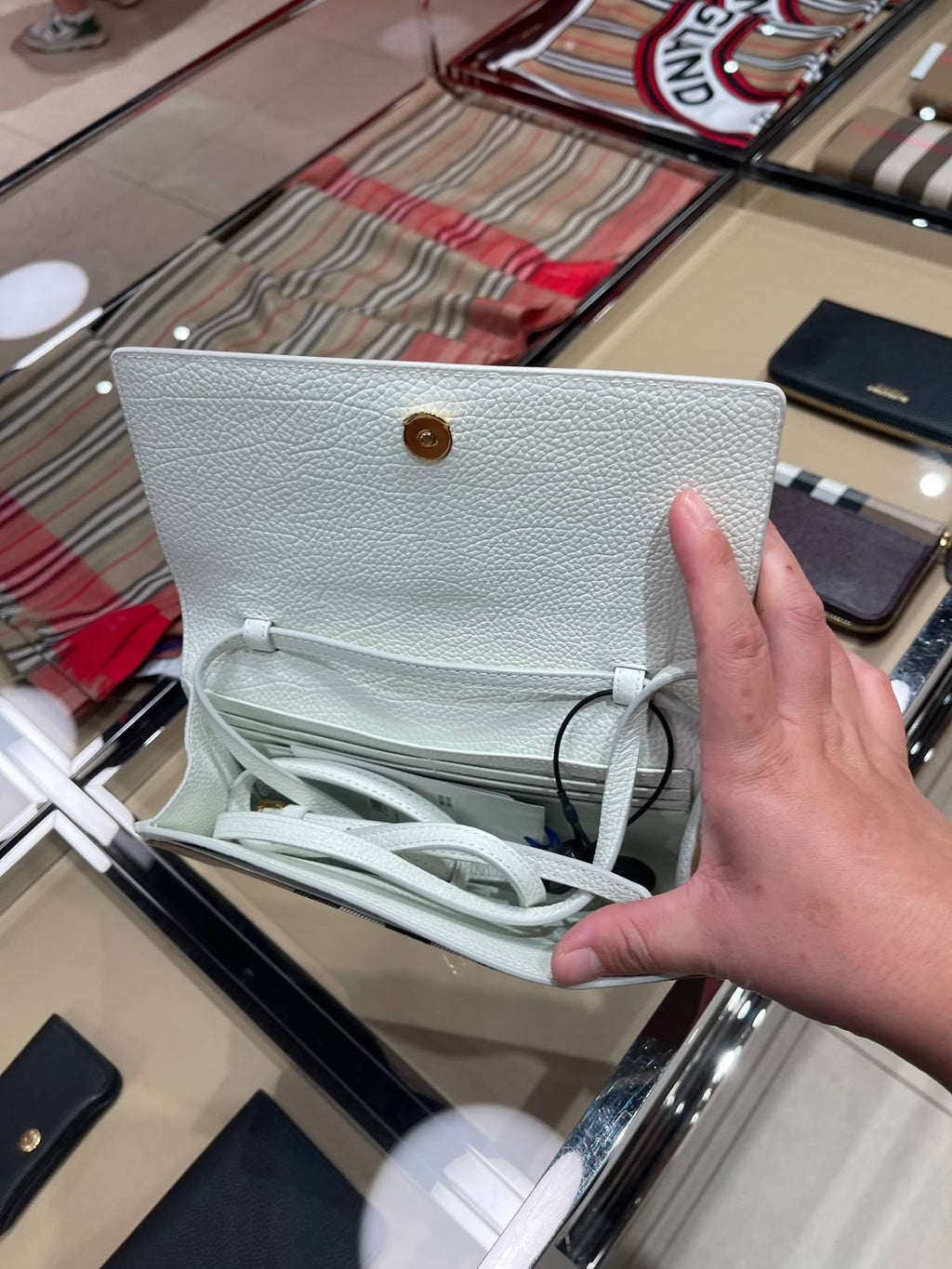 Leather Wallet with Detachable Strap
