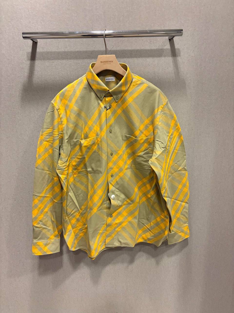 Check Cotton Oversized Shirt