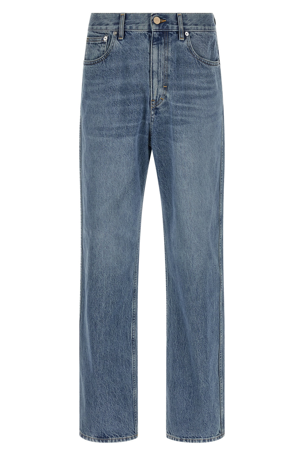 Délavé effect denim jeans