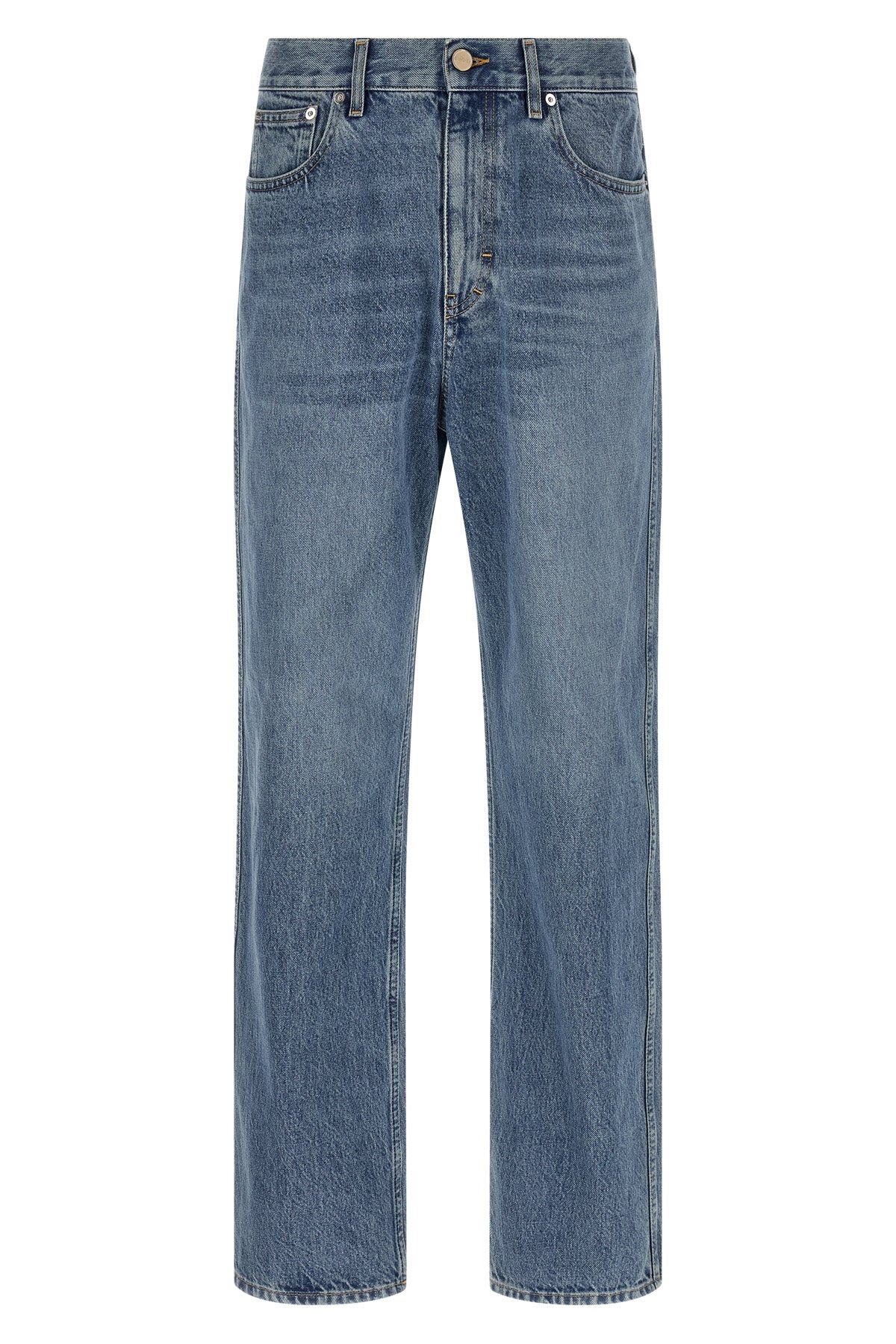 Délavé effect denim jeans