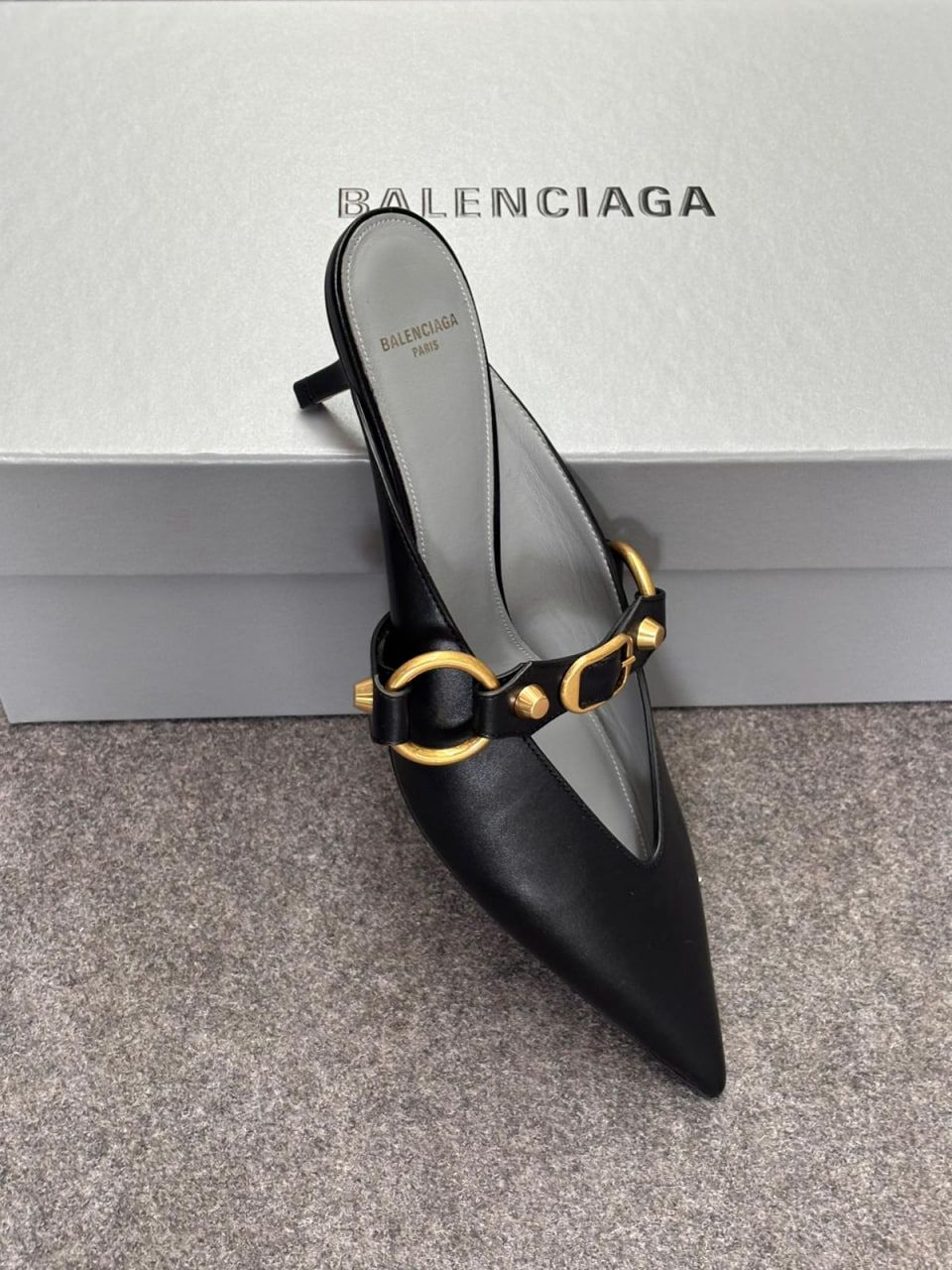 Cagole Kitten Heel Mules