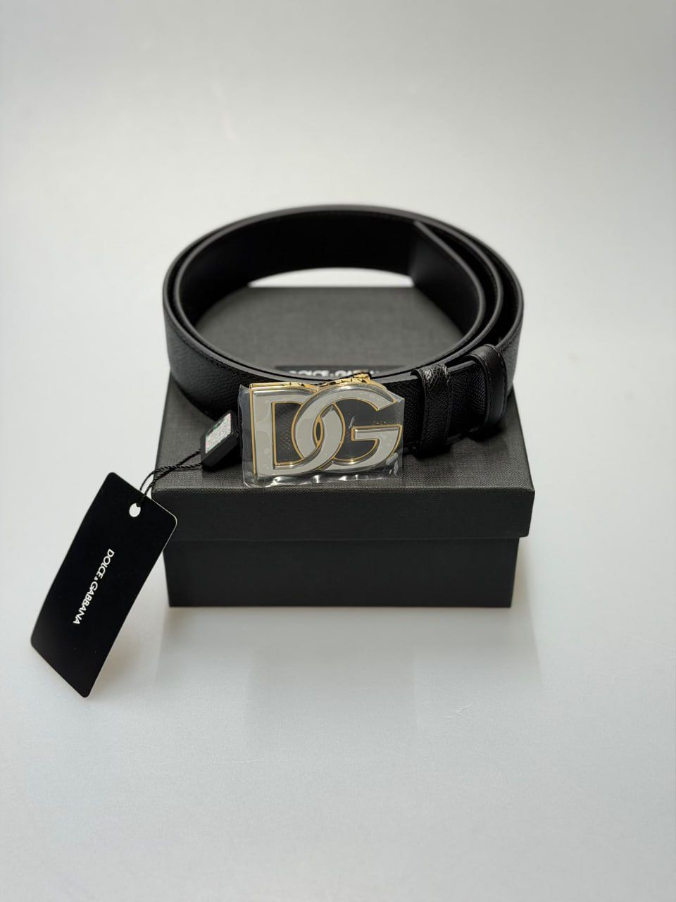 DG Logo Buckle Belt in Dauphine Calfskin