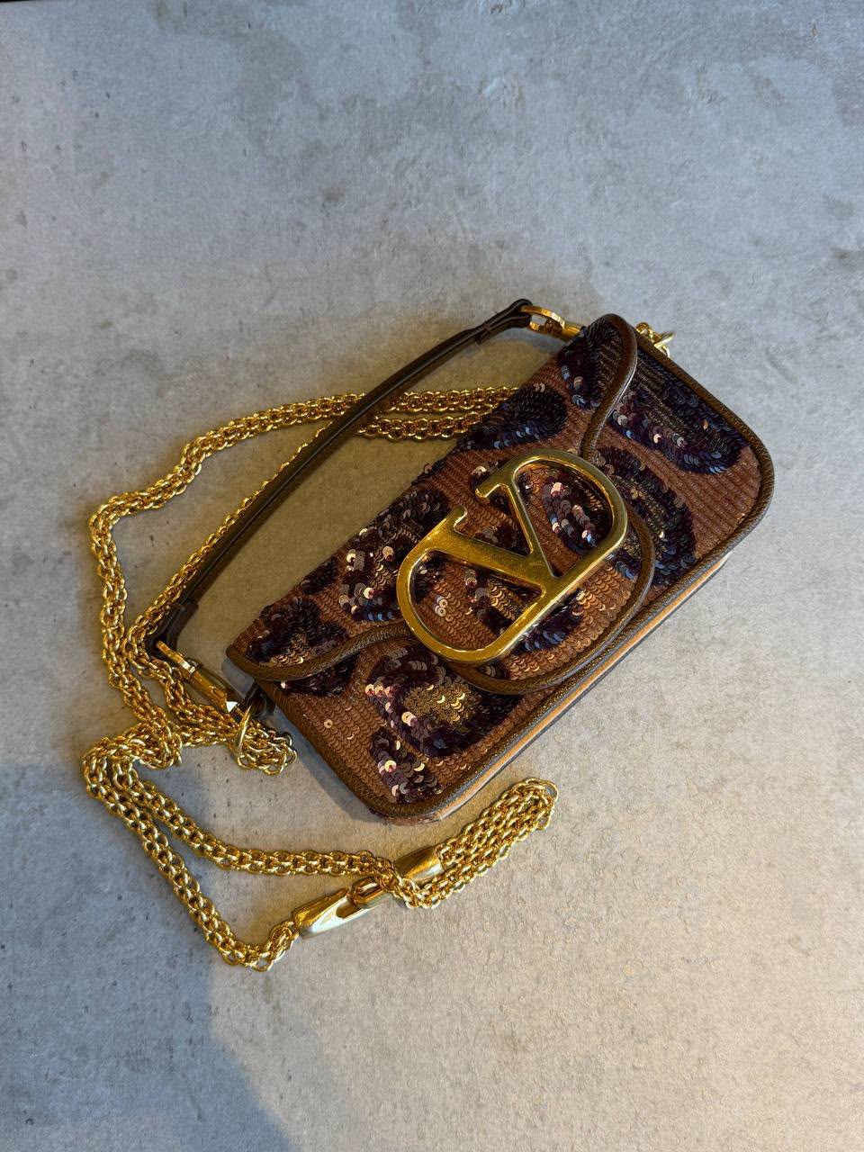 Garavani VLogo Signature Phone Holder with Sequins