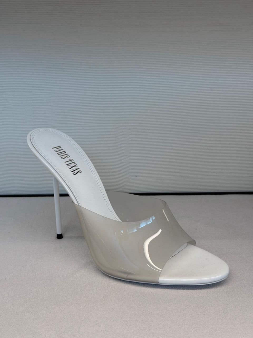 Transparent Stiletto Mules