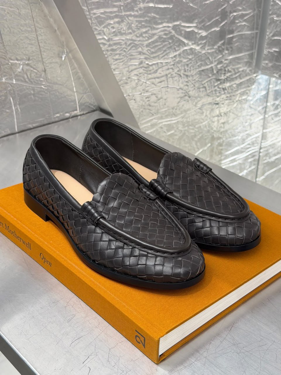 Intrecciato Leather Loafers