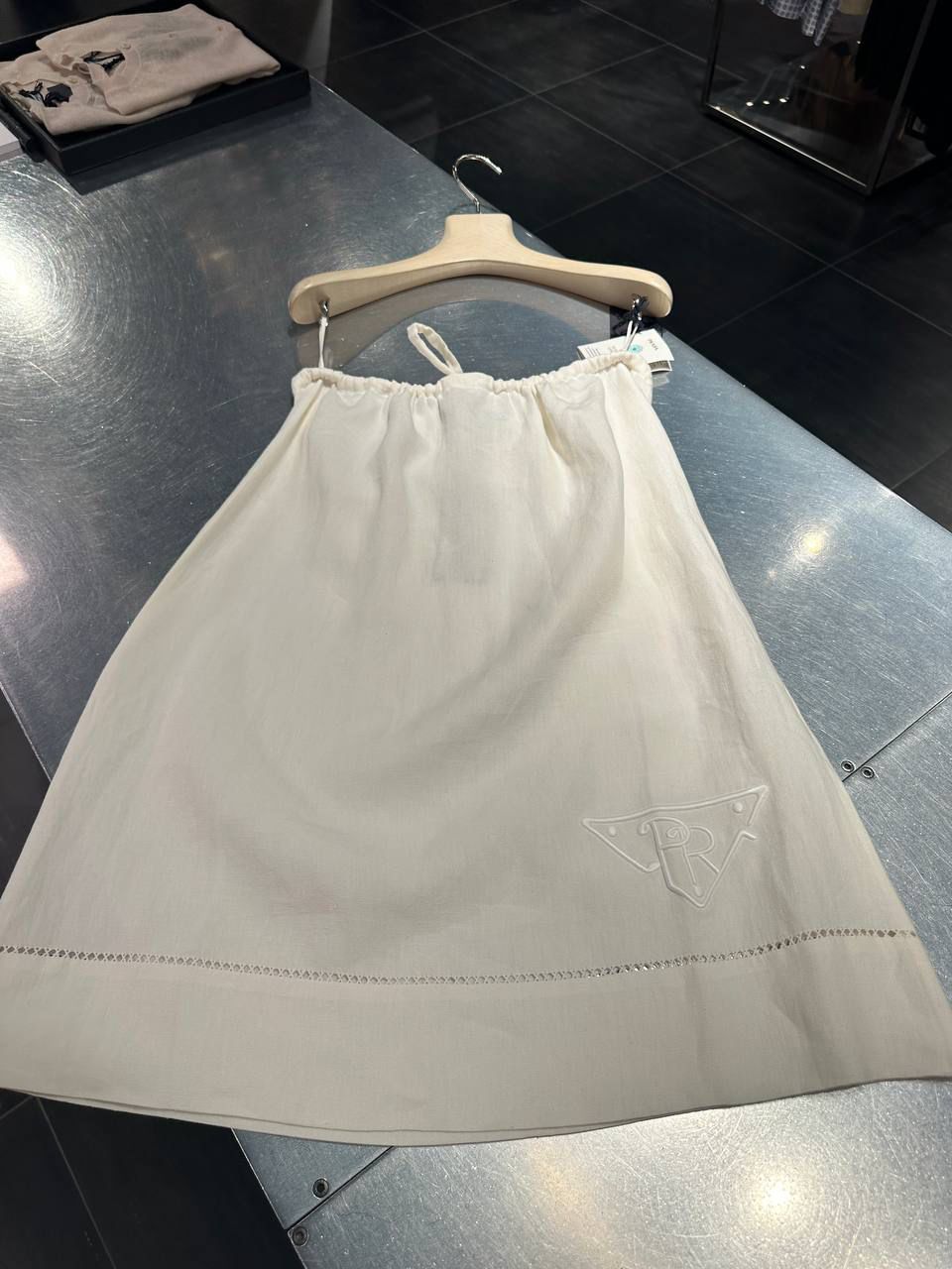 Linen mini skirt