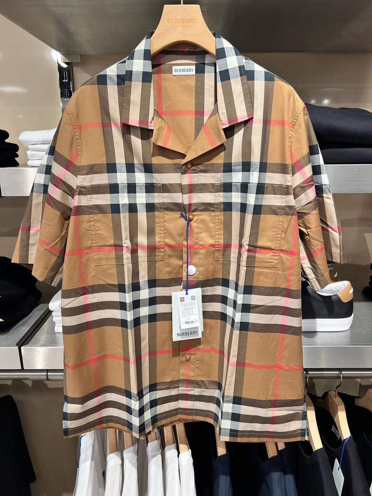 Check Cotton Short-sleeve Shirt