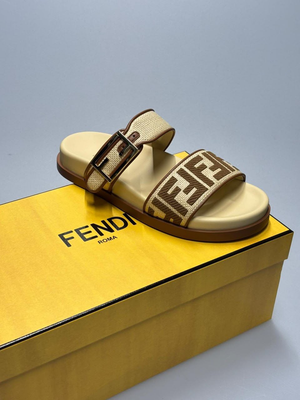 FF Logo Buckle Slides