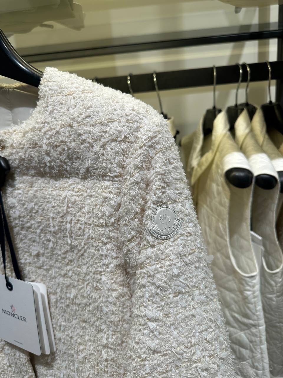 Bouclé Down Jacket