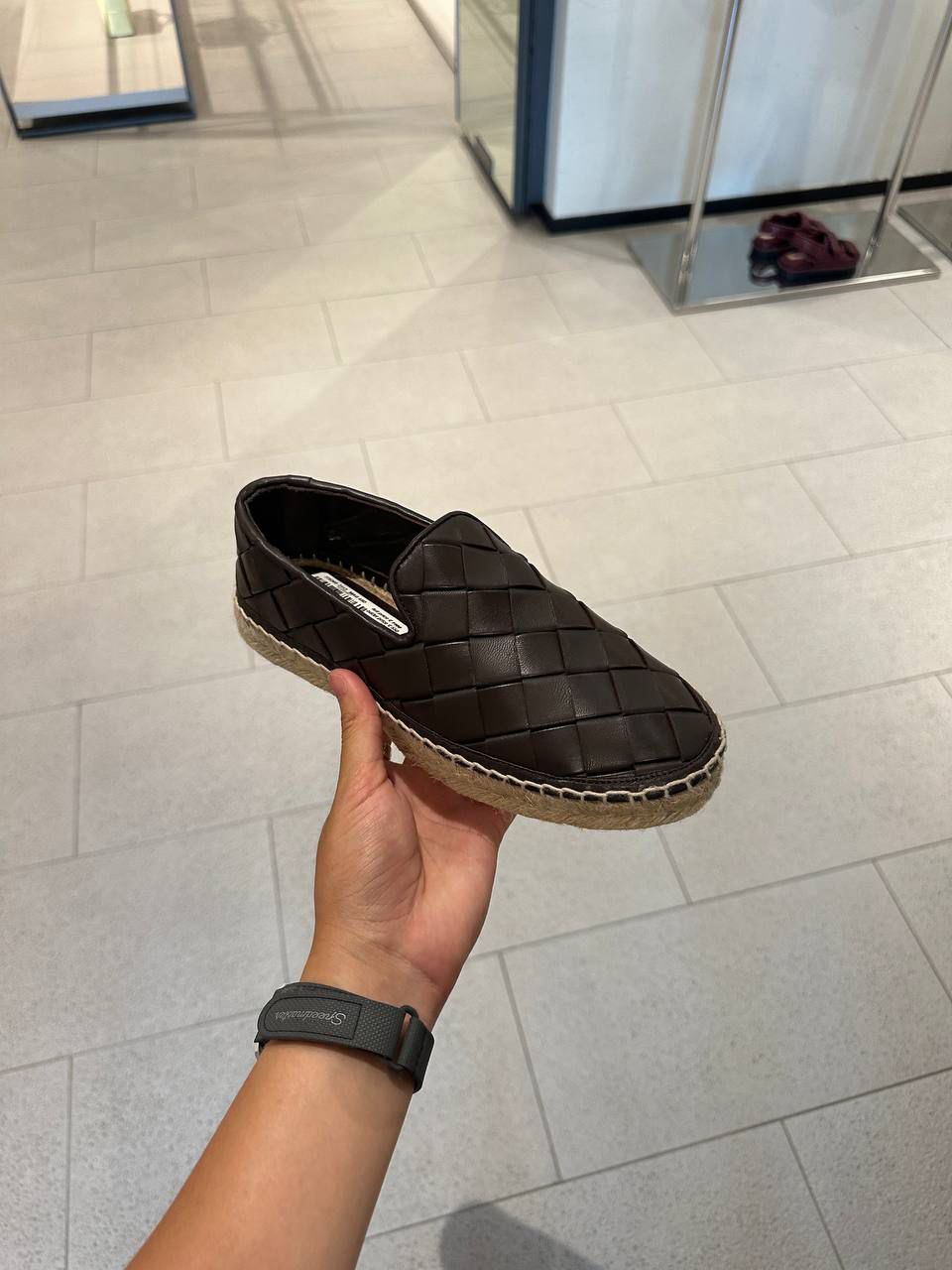 Intrecciato Leather Espadrilles