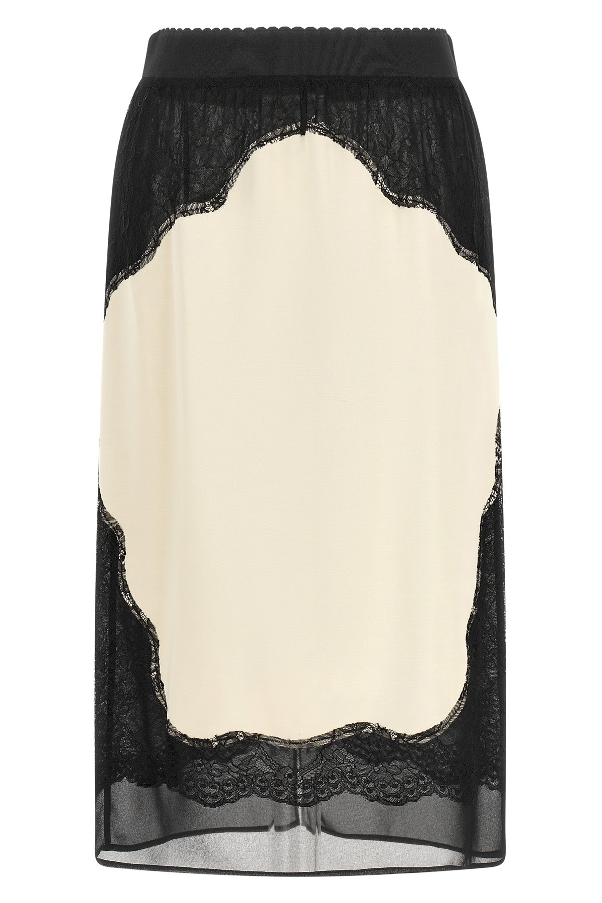Lace insert skirt