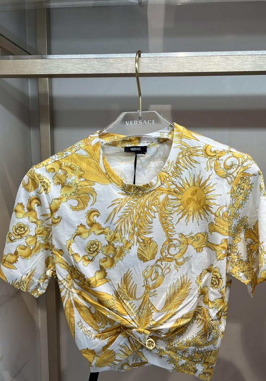 Barocco Sun Print Knot T-Shirt