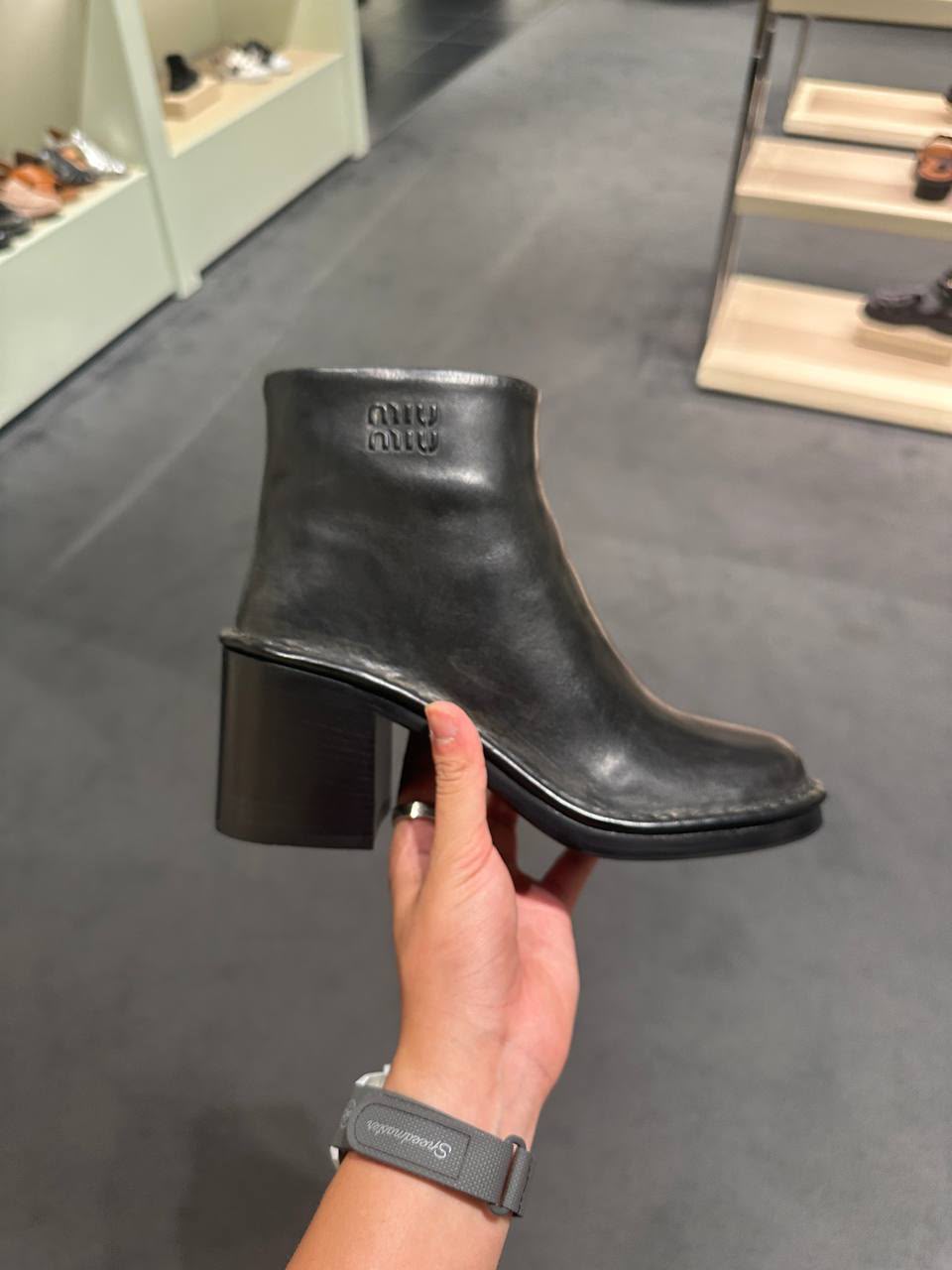 Leather ankle boots